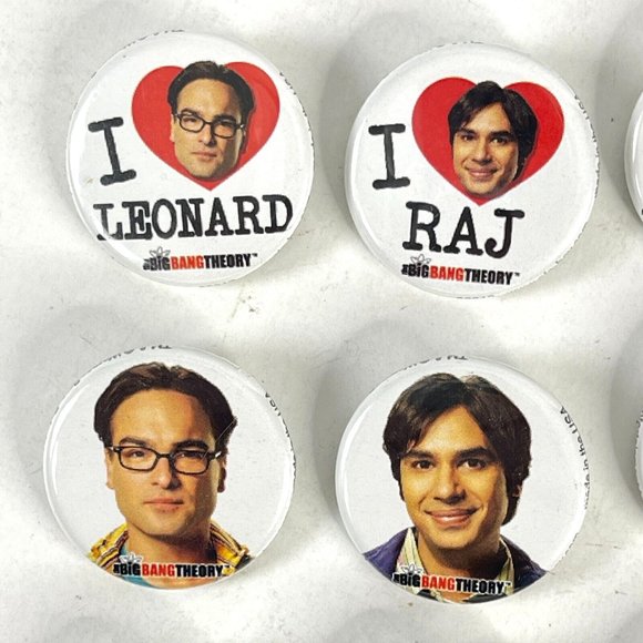 Big Bang Theory 16 Button Lot Sheldon Bazinga Kitty Howard Penny Raj Leonard Ata - Picture 5 of 10